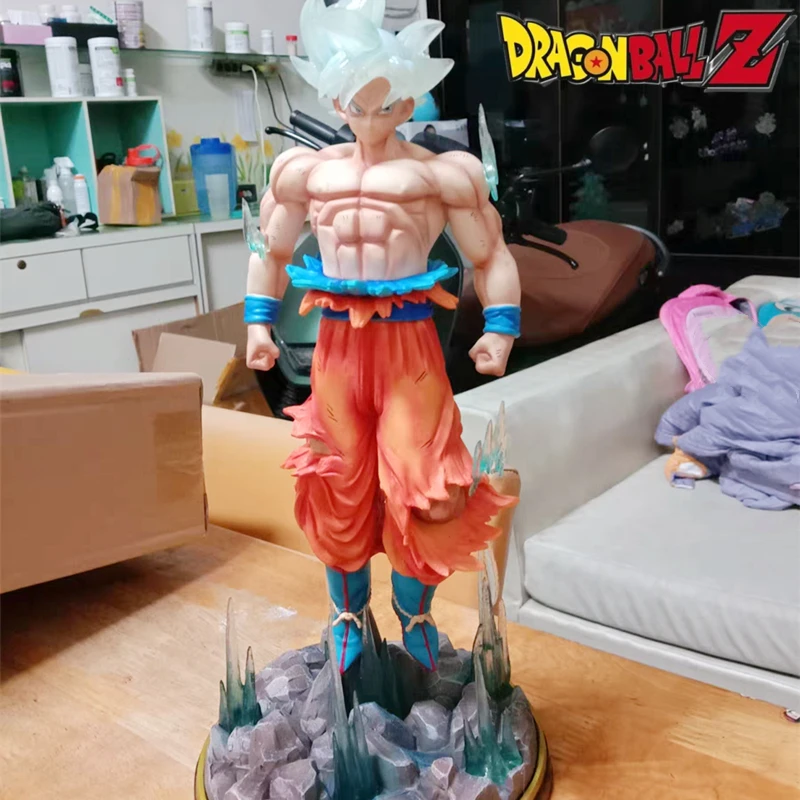 

32cm Anime Dragon Ball Z Ultra Instinct Goku Figure Gk Figure Large Luminous Pvc Model Statue Doll Collectible Toy Kid Xmas Gift