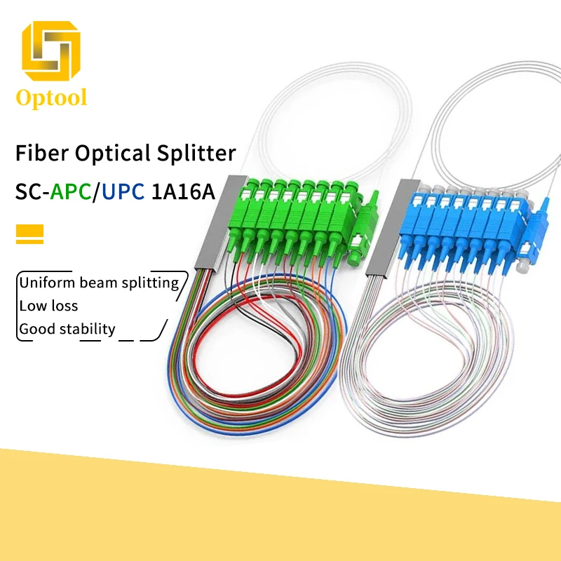 

SC A/UPC 1X16 PLC разветвитель одномодовый оптоволоконный разветвитель 1 м ПВХ 0,9 мм G657A1 LSZH оптоволоконный разъем APC/UPC 5 шт. Бесплатная доставка