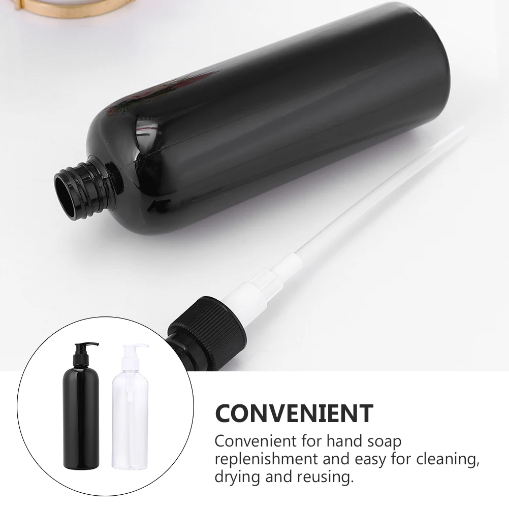

4pcs Press Pump Reusable Lotion Dispenser Shampoo Bottle Empty Liquid Container Travel Size Portable Refillable Bathroom