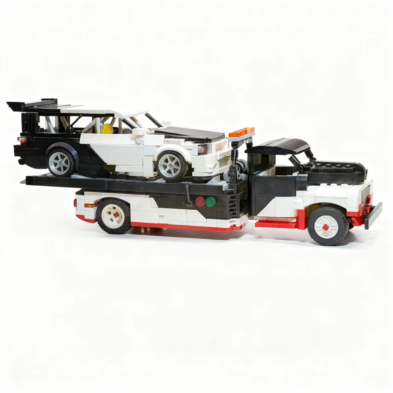 551-pezzi-moc-fordes-f-series-truck-car-hauler-city-champions-model-building-blocks-construction-display-craft-assemble-art-3d