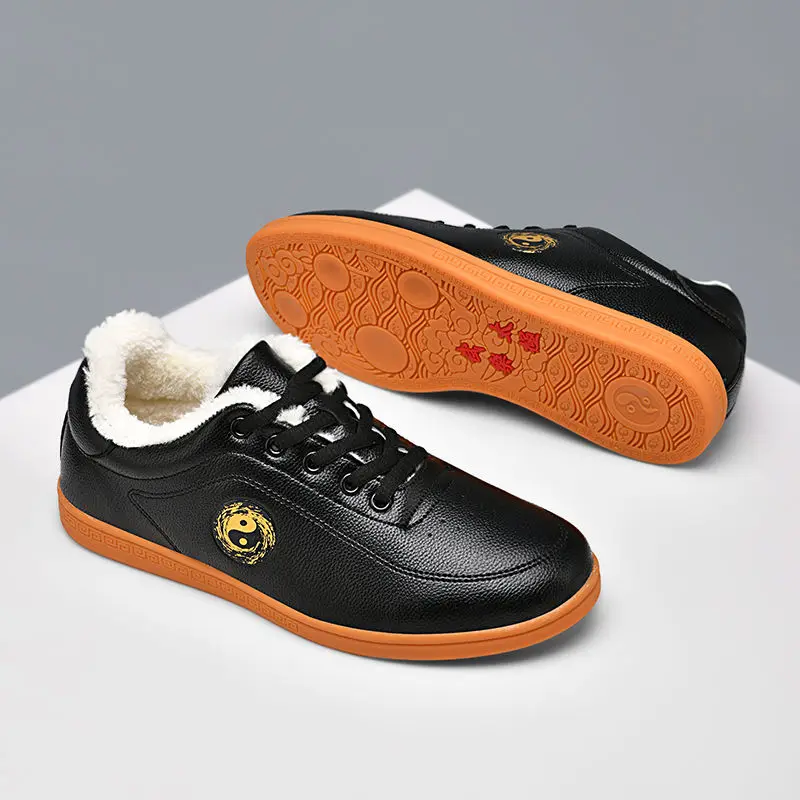 نمط جديد من الجلد أحذية تاي تشي للنساء والرجال أحذية الكونغ فو منخفضة الأعلى أحذية فنون الدفاع عن النفس الصينية التقليدية أحذية رياضية في الهواء الطلق #6