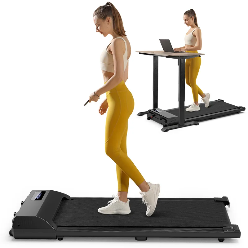 

Компактная электрическая экономичная складная беговая дорожка, заводская мини-тонкая беговая дорожка под столом для дома