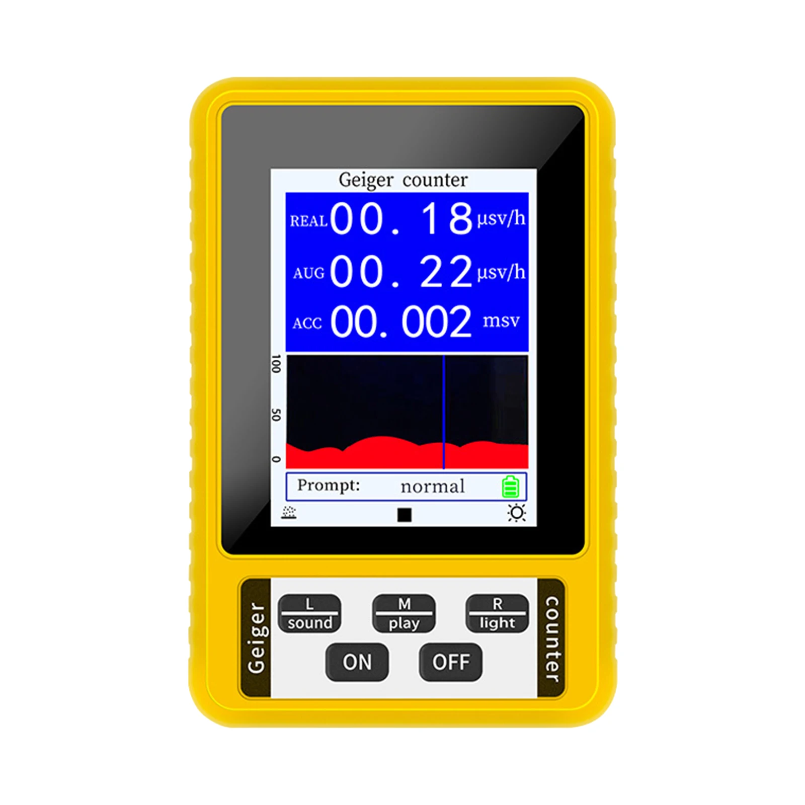 BR-9C 2-in-1 Handheld Digital Display Electromagnetic Radiation Nuclear Detector Full-functional Type Tester EMF Geiger Counter