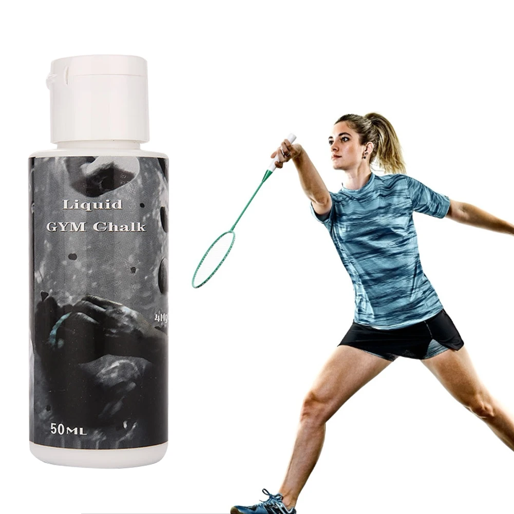 50ml Liquid Chalk Sports Magnesium Powder Fitness Weight Lifting Anti Slip Cream Grip Weight Lifting Climbing Gym Sports