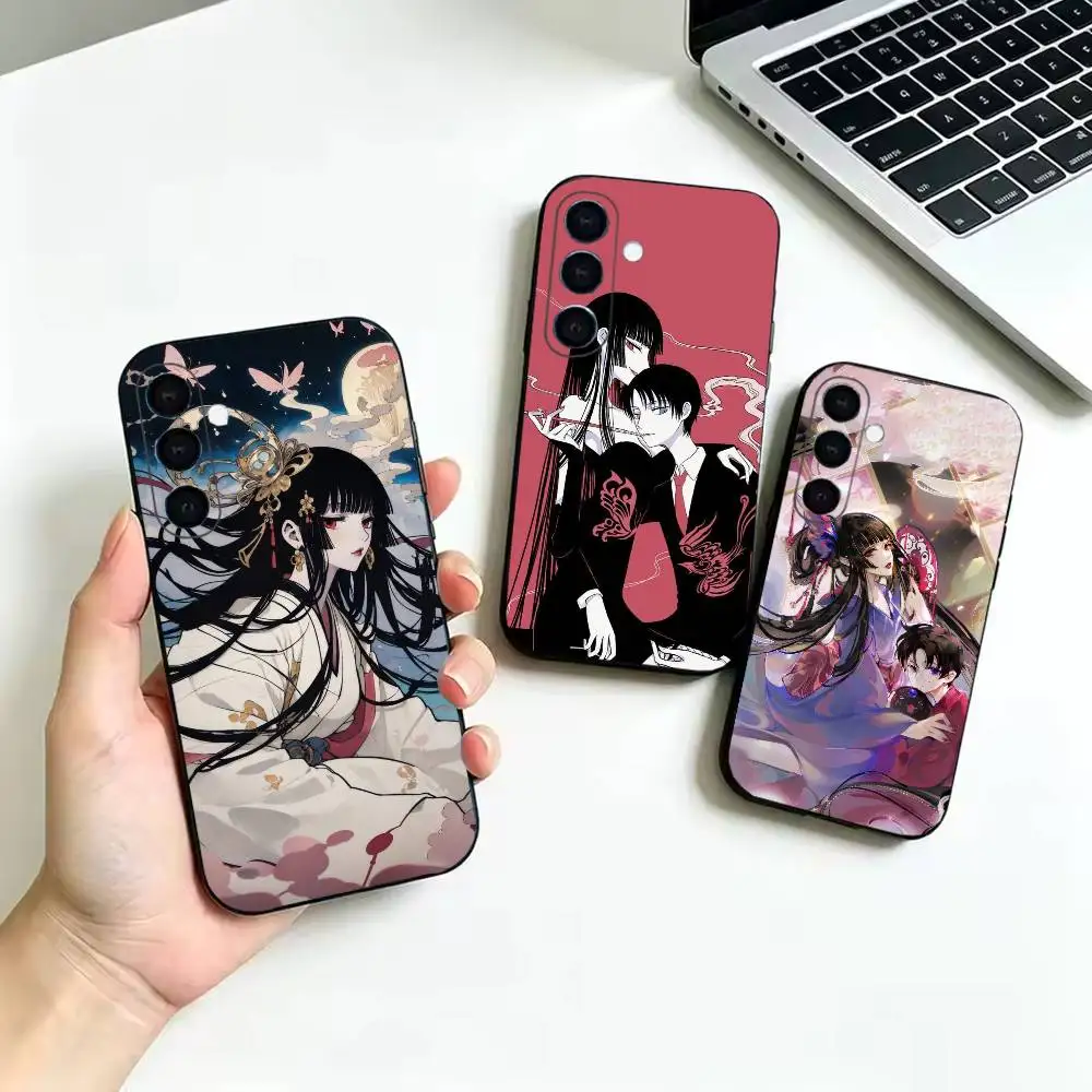 Ancient Chinese Beauty Phone Case For Samsung Galaxy  A52 42 32 22 12 02S 72 73 51 41 31 21S 71 30S,Soft Silicone Black Cover