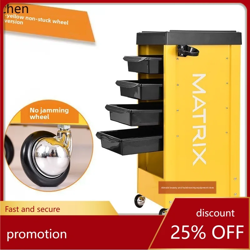 

ZMLBarber Shop Beauty Salon Cart Hair Salon Bar Cart Perm Dyeing Shelf Tool Cabinet Storage Hair Salon