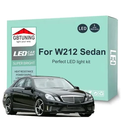 19Pcs Canbus LED Interior Light Kit For Mercedes Benz E Class W212 Sedan E200 E260 E300 E350 E400 E500 2009-2015 Car Accessories
