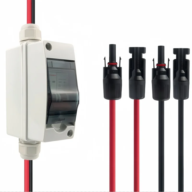 olar Panel Disconnect Switch 32A DC500V Circuit Breaker Box Solar photovoltaic PV Disconnect Switch with IP65 Waterproof Box