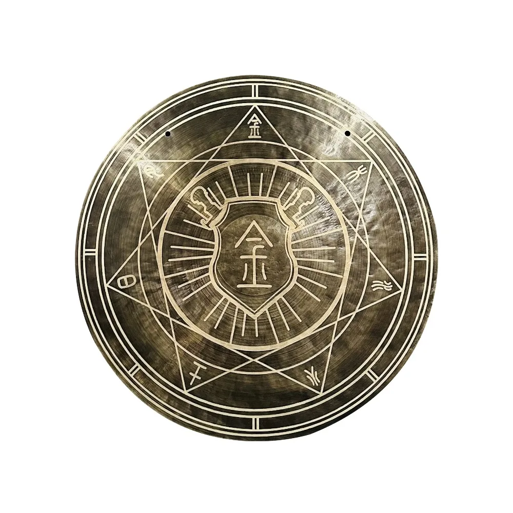 Gong à vent chinois fait à la main, 65cm, 26 pouces, 100%, pour la guérison musicale, Instruments de Percussion traditionnels