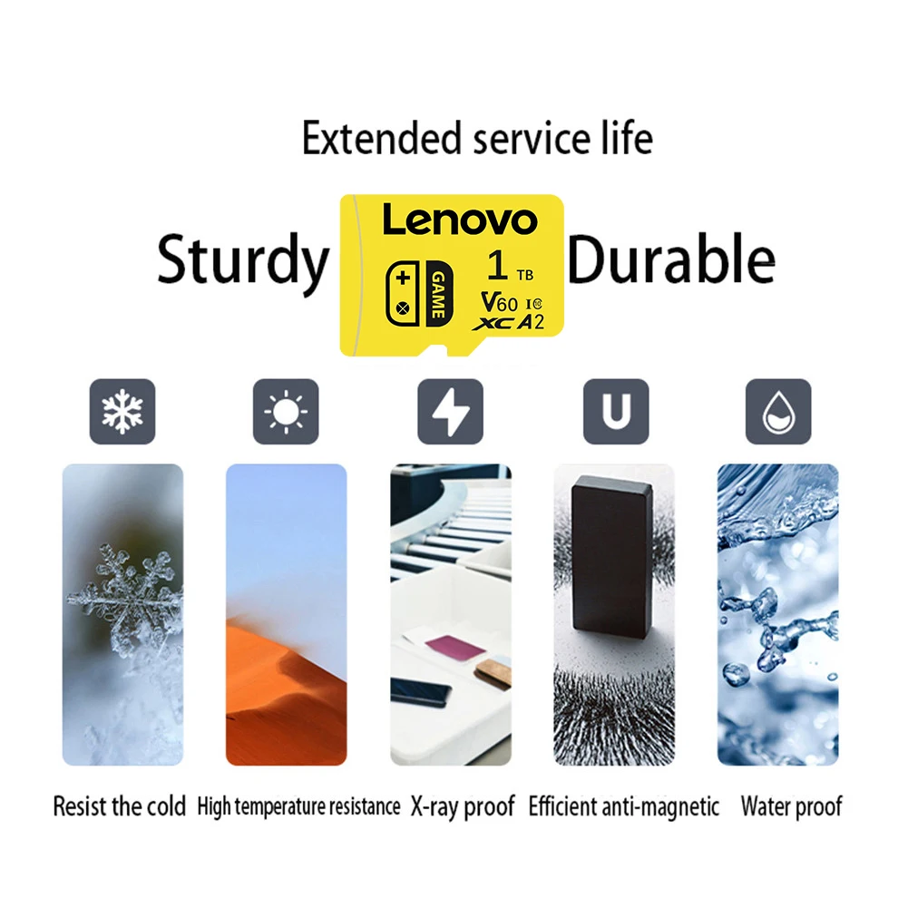 Lenovo 1TB 2TB SD Card Memory Card  Micro TF SD Error Correction Tech Best Seller For Astrophotography For Dashcam For Switch