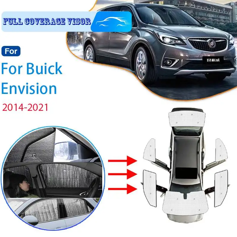 

For Buick Envision 2014~2021 2016 2017 2018 Car Full Coverage Sun Visor Sun Protection Windshield Car Side Window Cooling Visor