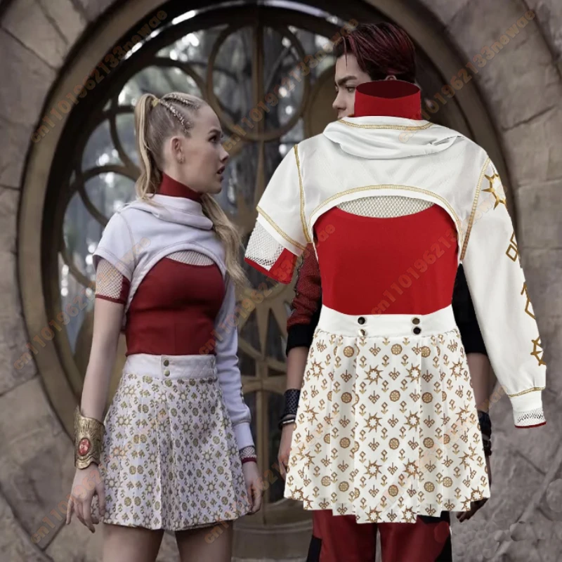 

MINISO 2025 NEW Girls 3pcs Zombies4 Dawn Of The Vampiers Addison Cosplay Costume Kid Halloween Party Costume