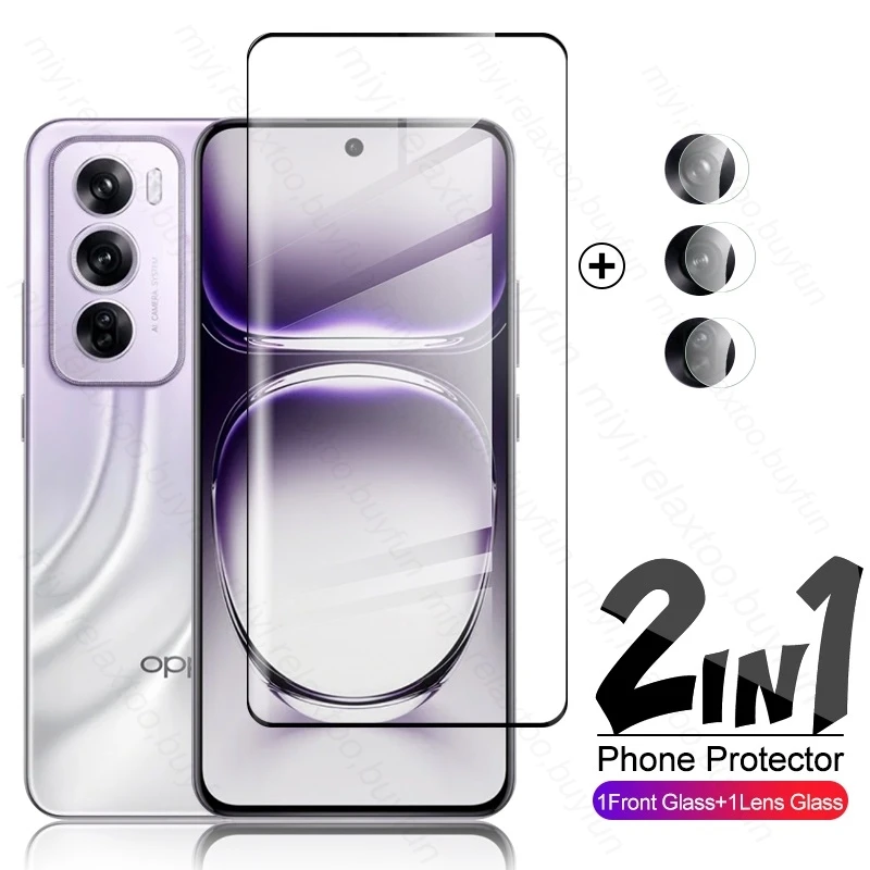 Orro Opo Reno12Pro 5G Glass 2In1 Camera Lens Screen Protector Tempered Glass For Oppo Reno12 Pro 5G Protect Glass Reno 12 12Pro