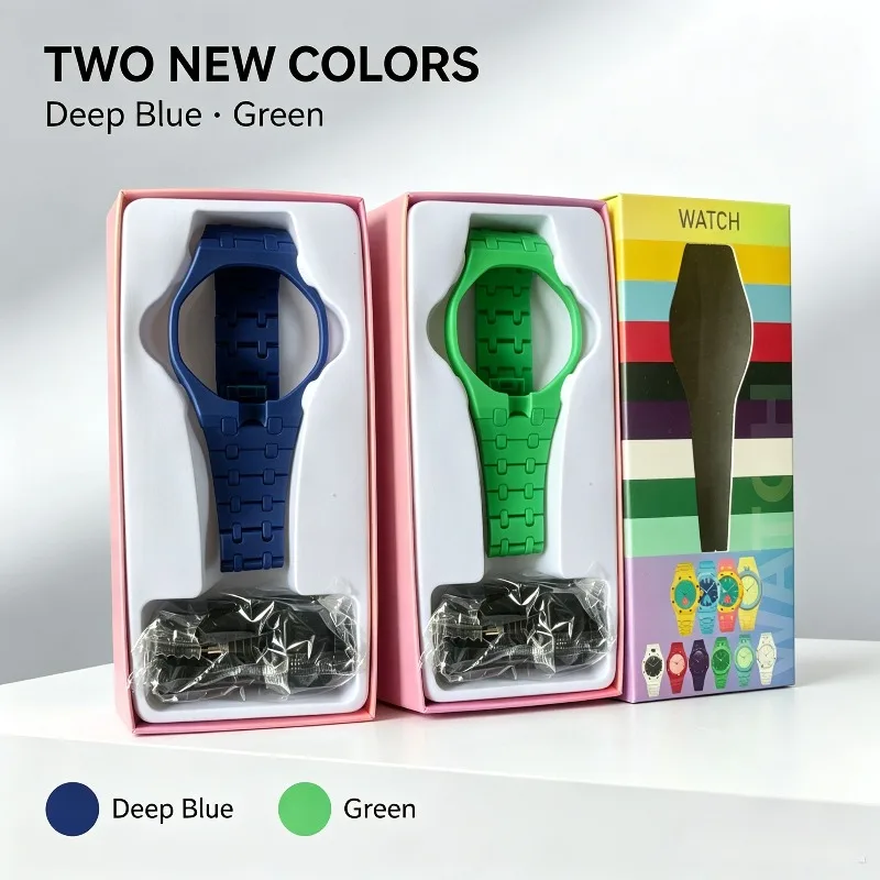 2026-1 Bio-Material-Upgrade-Set für Swatch X AP Royal POP Bio-basierte Uhrenschale + Armband zur Umwandlung einer Taschenuhr in eine Armbanduhr – Detail 3