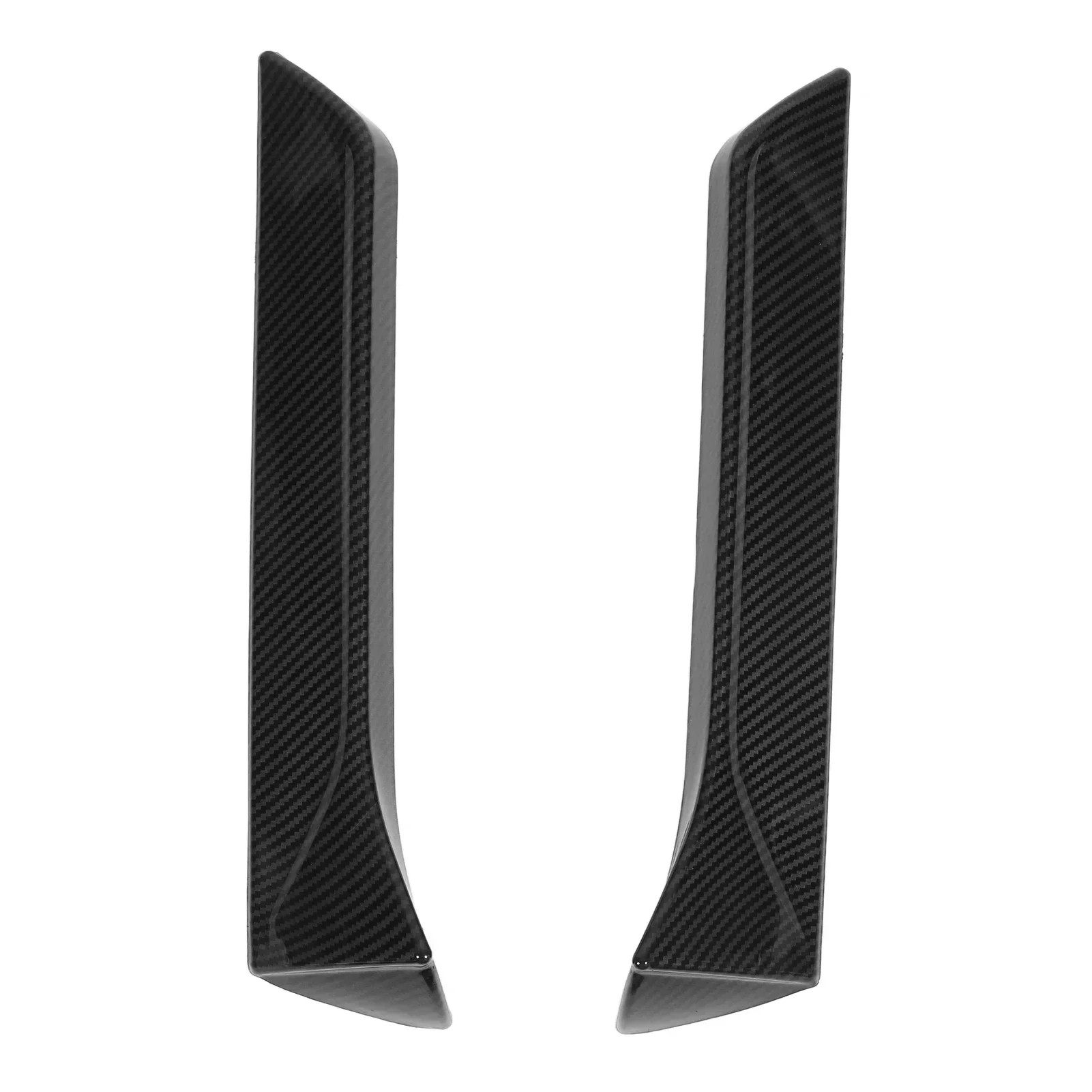 2PCS Rear Window Side Splitter Wing Exterior Trim Left Right Replacement For SEAT LEON 5F FR Mk3 MK3.5 2013‑2021 Carbon Fiber