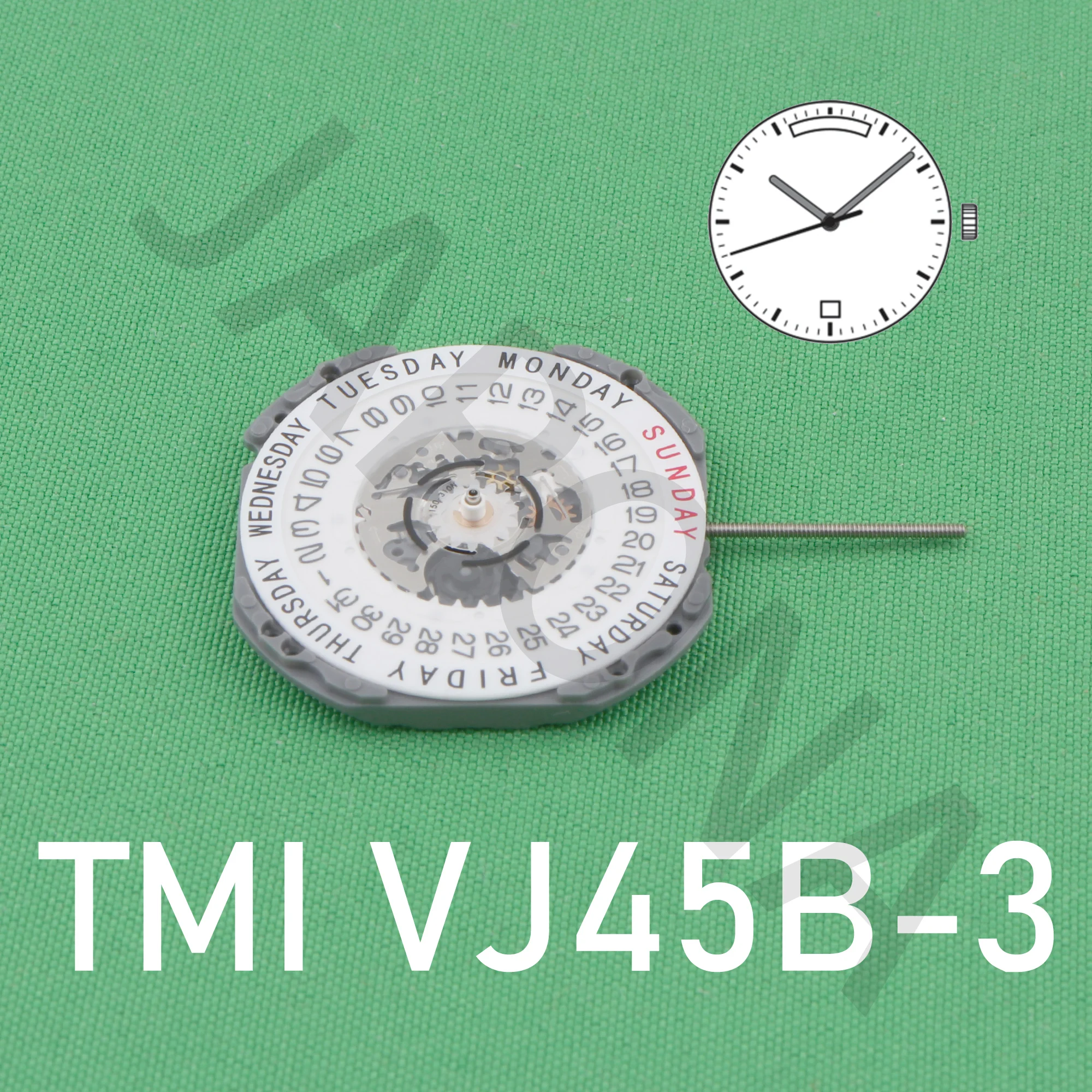 vj45 MOVEMENT tmi vj45b movement Slim / Small Movement three hands with date and wide day