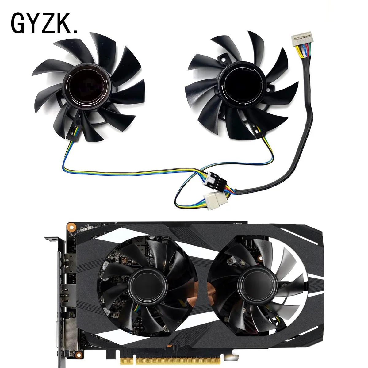 

Новый сменный вентилятор для видеокарты ASUS GeForce GTX 1660ti 1650 DUAL FD8015U12D