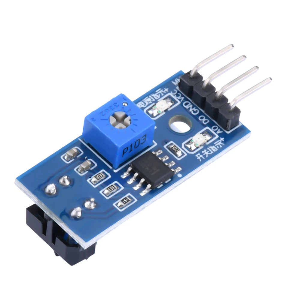 1Pcs TCRT5000 Infrared Reflective IR Photoelectric Switch Barrier Line Track Sensor Module 4Pin Blue For Arduino