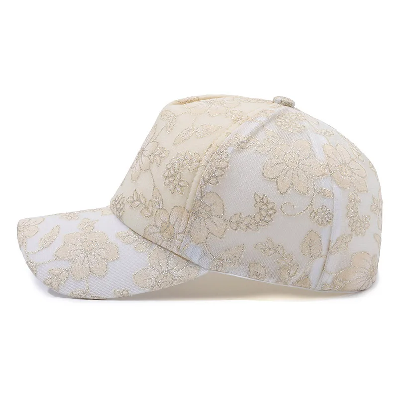 Lightweight Lace Sun Hat For Women - Breathable, Uv Protection Baseball Cap | Fashionable Streetwear Accessory With Adjustable