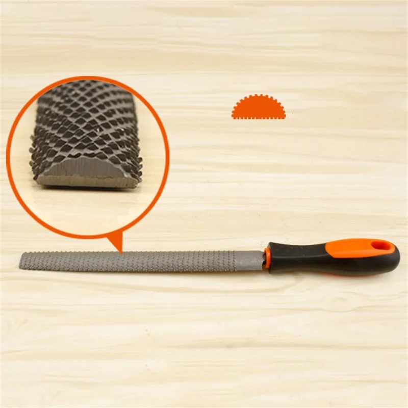 

Coarse Tooth File High Hardness Carbon Steel Drop Forged File 8 Inch Plastic Handle Rasp File Tools For Metalwork Hand Grinding