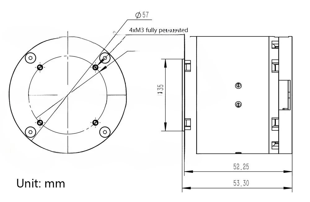 مناسبة لمحرك مشترك DM-J4340-2EC (24 فولت/48 فولت) 9 نانومتر + وحدة USB إلى CAN + لوحة مهايئ الطاقة + كابل ثنائي الطرف