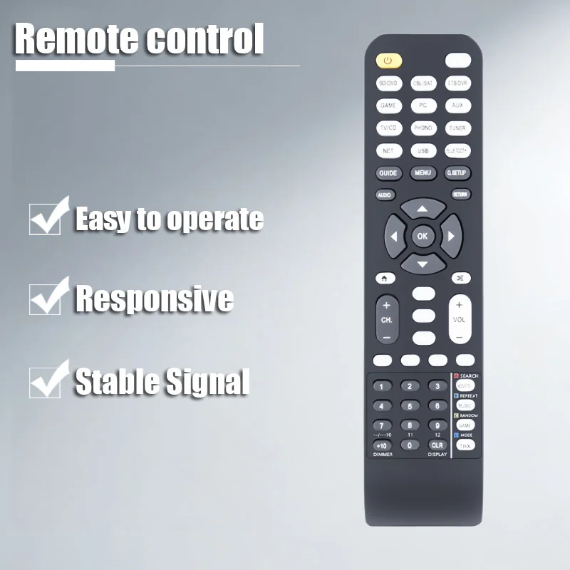 

Universal KT1440 Remote Control for Panda TV ATEC TV Gelec TV Haier TV DTV - Requires AA Batteries (Not Included)