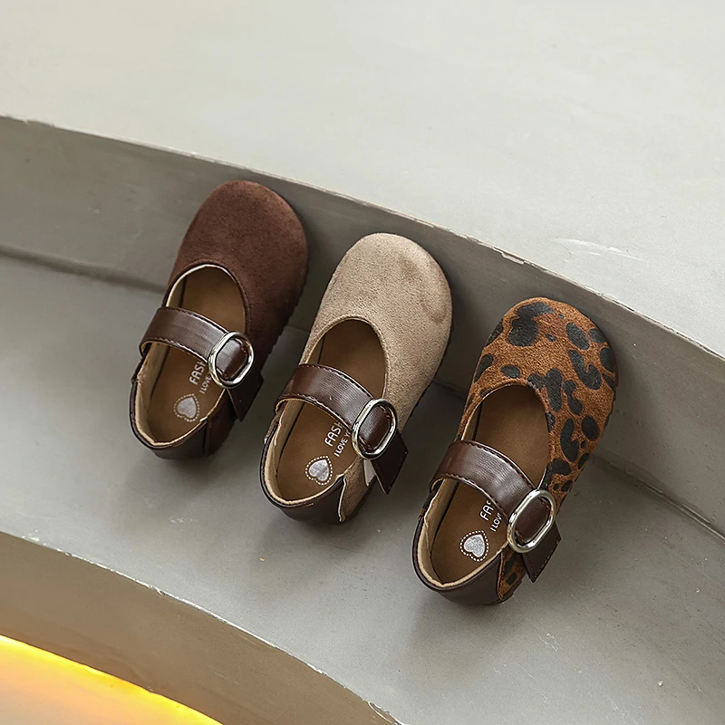 

2025 Spring and Autumn New Elegant and Exquisite Casual Shoes for Girls Anti slip Children's Fashion Flat Shoes