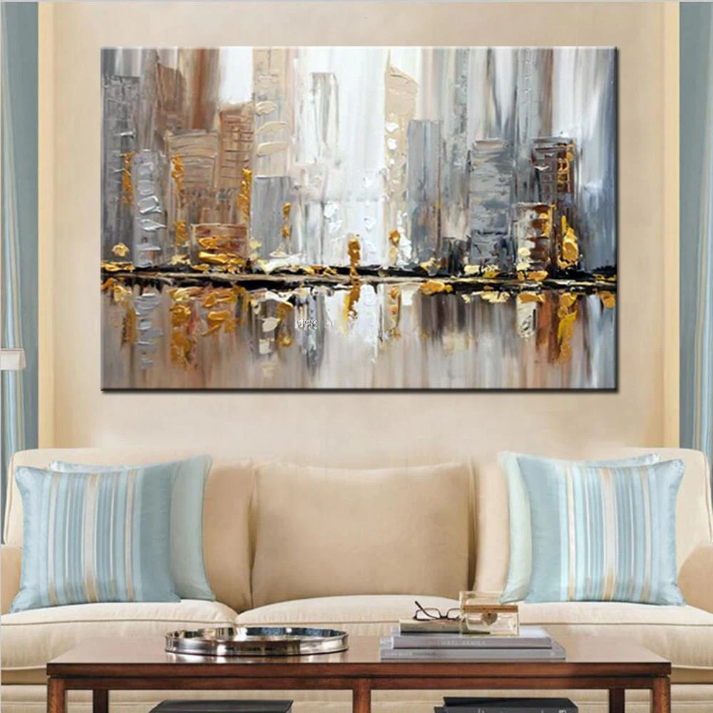 Modern Abstract Aesthetics Wall Art Block Texture HD Oil on Canvas Posters and Prints Home Bedroom Living Room Decoration Gifts