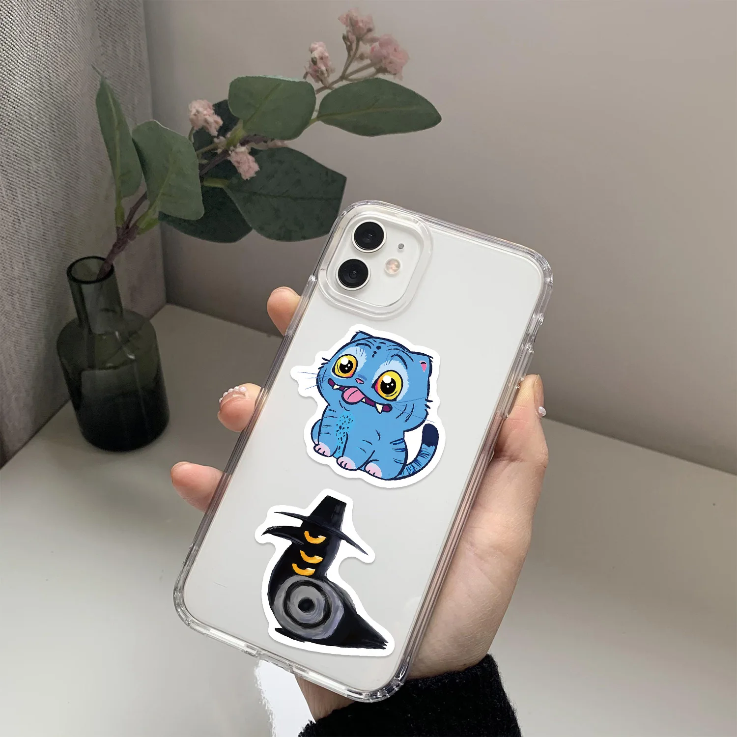 Kawaii أنيمي Kpop شيطان هنتر ملصقات الكرتون ختم الشارات مقاوم للماء DIY بها بنفسك سكرابوكينغ القرطاسية لطيف ملصق الهدايا 60 قطعة