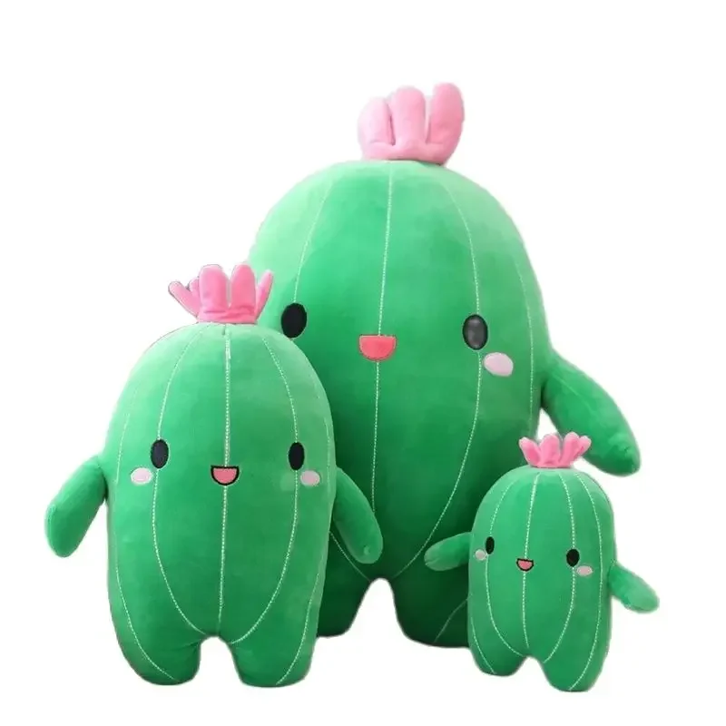 Lovely Flower Plant Cactus Plush Toy Triver Stuffed Doll Pillow Cushion Bolster Kids Children Boy Girl Gift Room Bedroom Decor