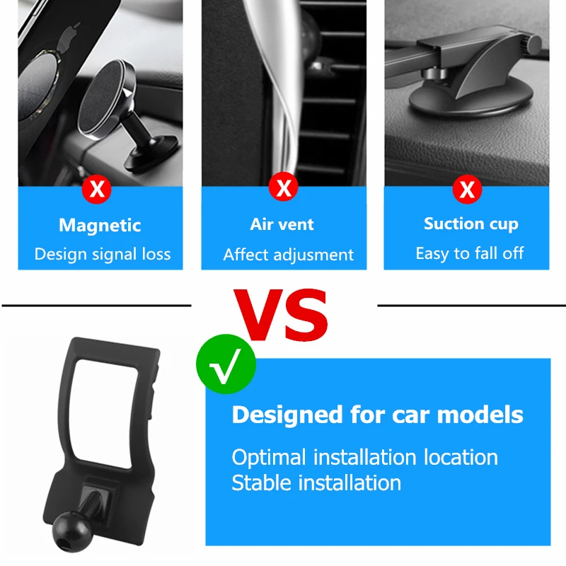 Phone Stand For Toyota C-HR 2017 2018 Car Air Vent Mobile Phone Cellphone Holder Stand Mount Cradle Clip For CHR 2017 2018 2019