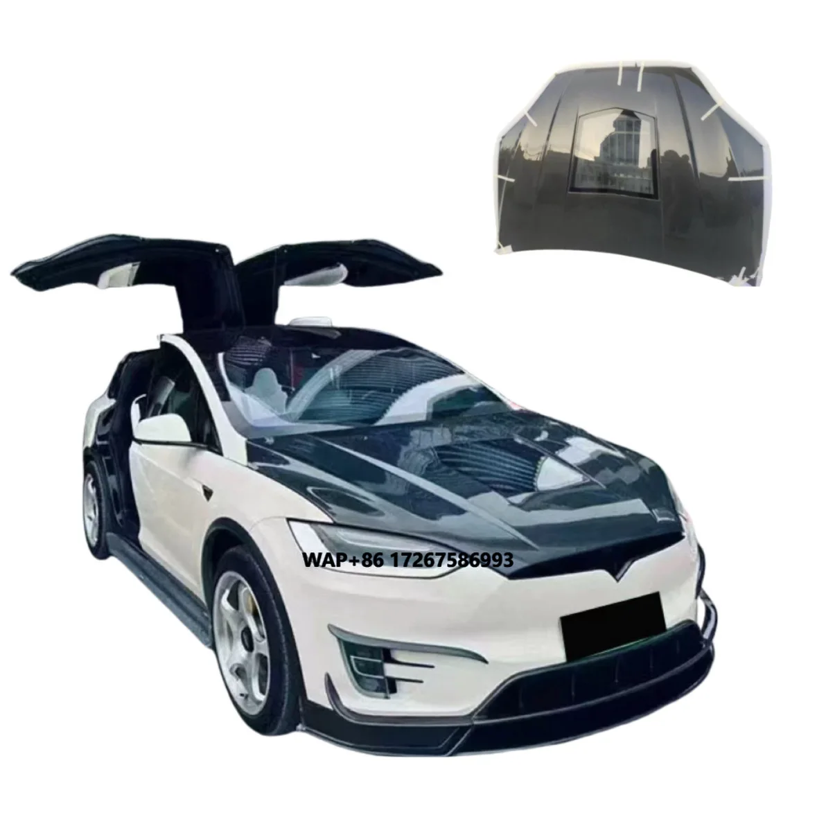 

For Model X Carbon Fiber Engine Hood Cover Body Parts Enhanced Performance and Style
