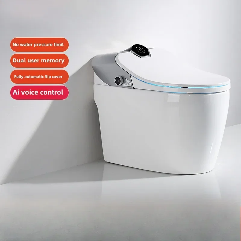 Introducing Revolutionary All-In-One Smart Toilet with Foam Shielding, Germ Killing, and Instant Warmth