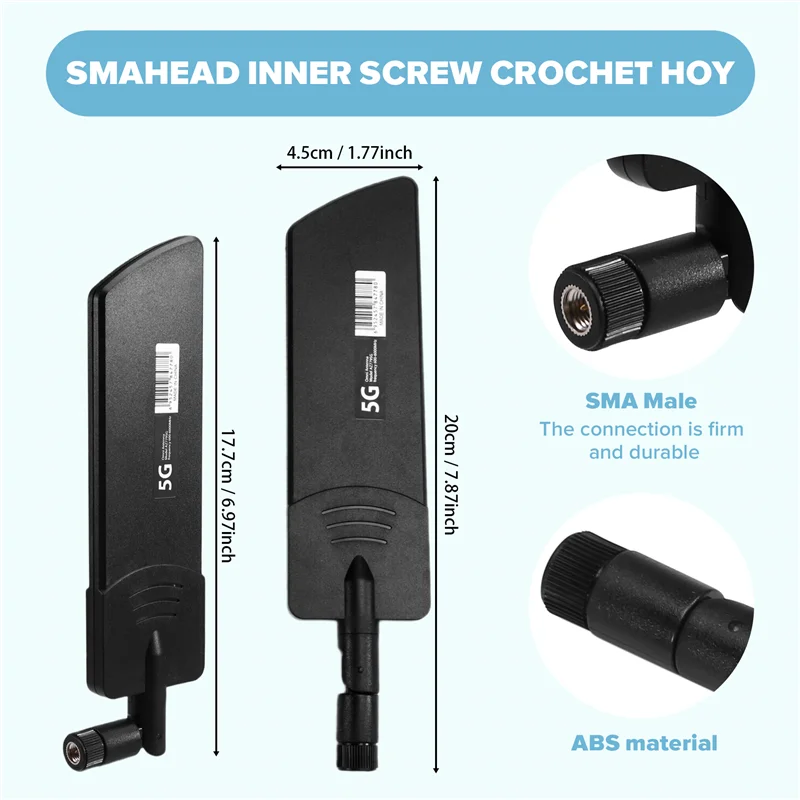 AEE7-5G/3G/4G/GSM Vollband-Klebestift Omni Wireless Smart Meter Router Modul Verstärkung 40Dbi Antenne, SMA-Stecker