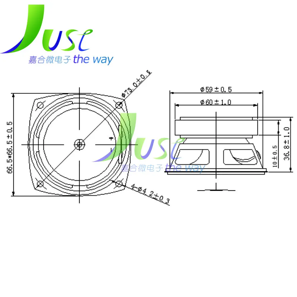 1Pcs 2.5 Inch Portable Audio Speaker 66MM 4 Ohm 5W 60MM Magnet Full Range Speaker Audio Sound Amplifier Home Theater Loudspeaker