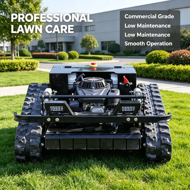 Customized EPA CE Tracked-Type Remote Control Lawn Mower Cordless Dual Motor Smart Mower Slopes Lawn Care