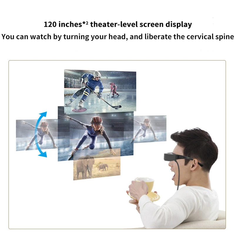 Óculos AR inteligentes 100% originais Moverio BT-40 120 polegadas Full HD 1080P Segunda tela Si-OLED Microprojeção mãos-livres