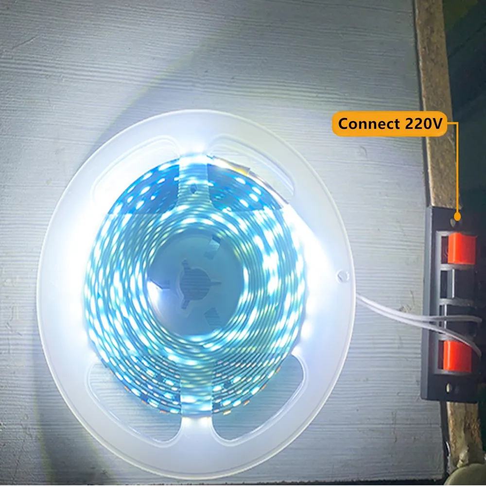 AC 110V Led Strip Light 2835 120LEDs/M 5M 10M IP20 IP67 Waterproof White Warm White Nature LED Tape For Decoration Room
