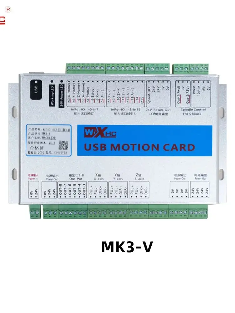 Mach3 CNC Milling Motion Card Breakout Board Mach3 USB CNC Controller Motion Control Card Support Stepper Motor Servo Motor