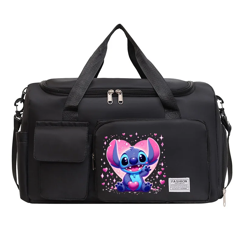 New Stitch Disney borsa da viaggio Cartoon Letter Printed Handbag borsone di grande capacità borsa da viaggio portatile da viaggio all\'aperto regalo