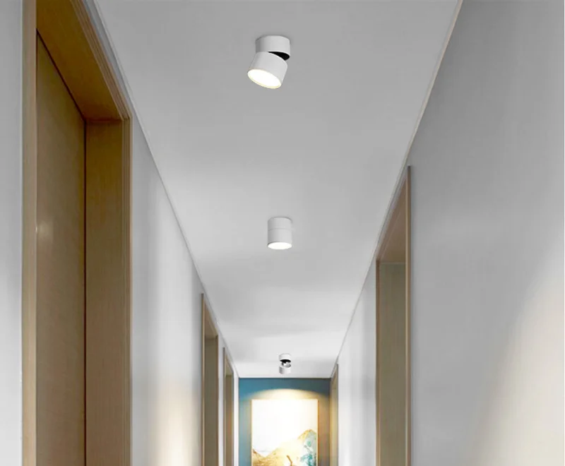 CRI 97 Surface Mounted Folding Rotated LED Downlights 7W 10W 15W 20W 24W SMD5730 Chip Dimmable Ceiling Lamp Spot Light AC90-260V