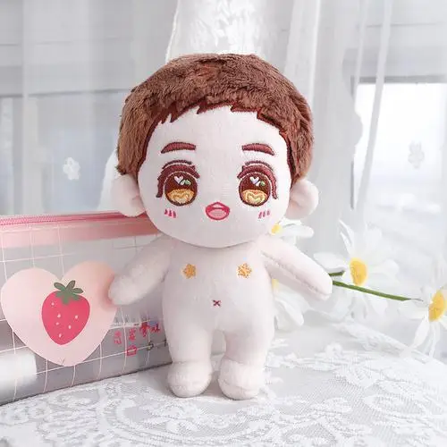 1mm Pile Length Thickening Encryption Handmade Cotton Dolls Skin Color Specially Customized Plush Dolls Light Flesh Color Fabric