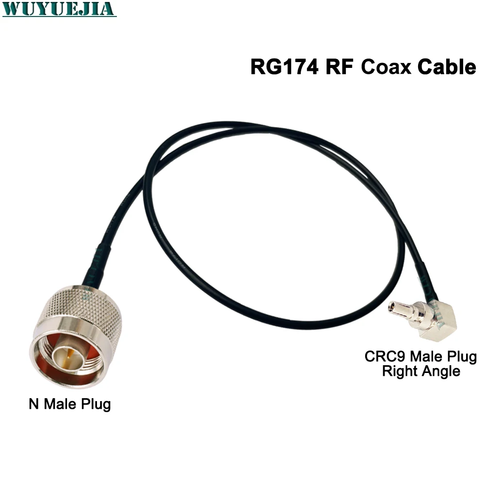 RG174 Cable L16 N Male to CRC9 Male Right Angle Plug 50Ohm For Huawei Router Extension Cord Jumper Pigtail RG174 RF Coaxial Line