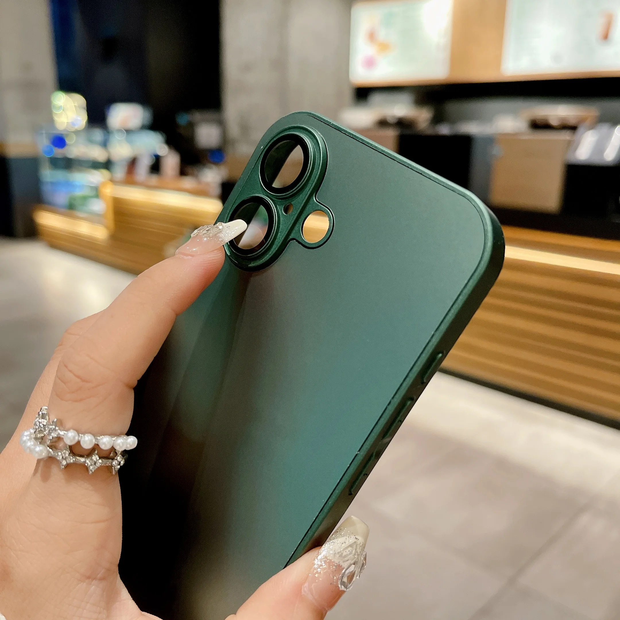 Luxury AG Matte Tempered Glass Case For iPhone 16 15 14 Plus 13 12 11 Pro Max X XR XS Max Original Frosted Shockproof Hard Cover