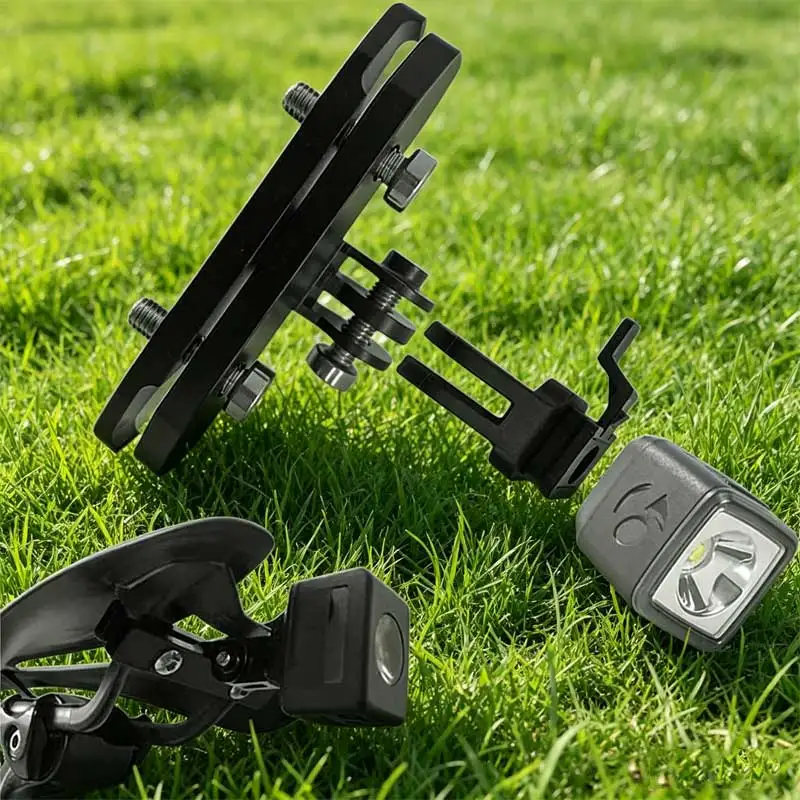 

1Pc...Bike Light Mount Aluminum Alloy Bicycle Headlight Holder Rear Light Bracket Handlebar Rail Flashlight Cycling Accessory