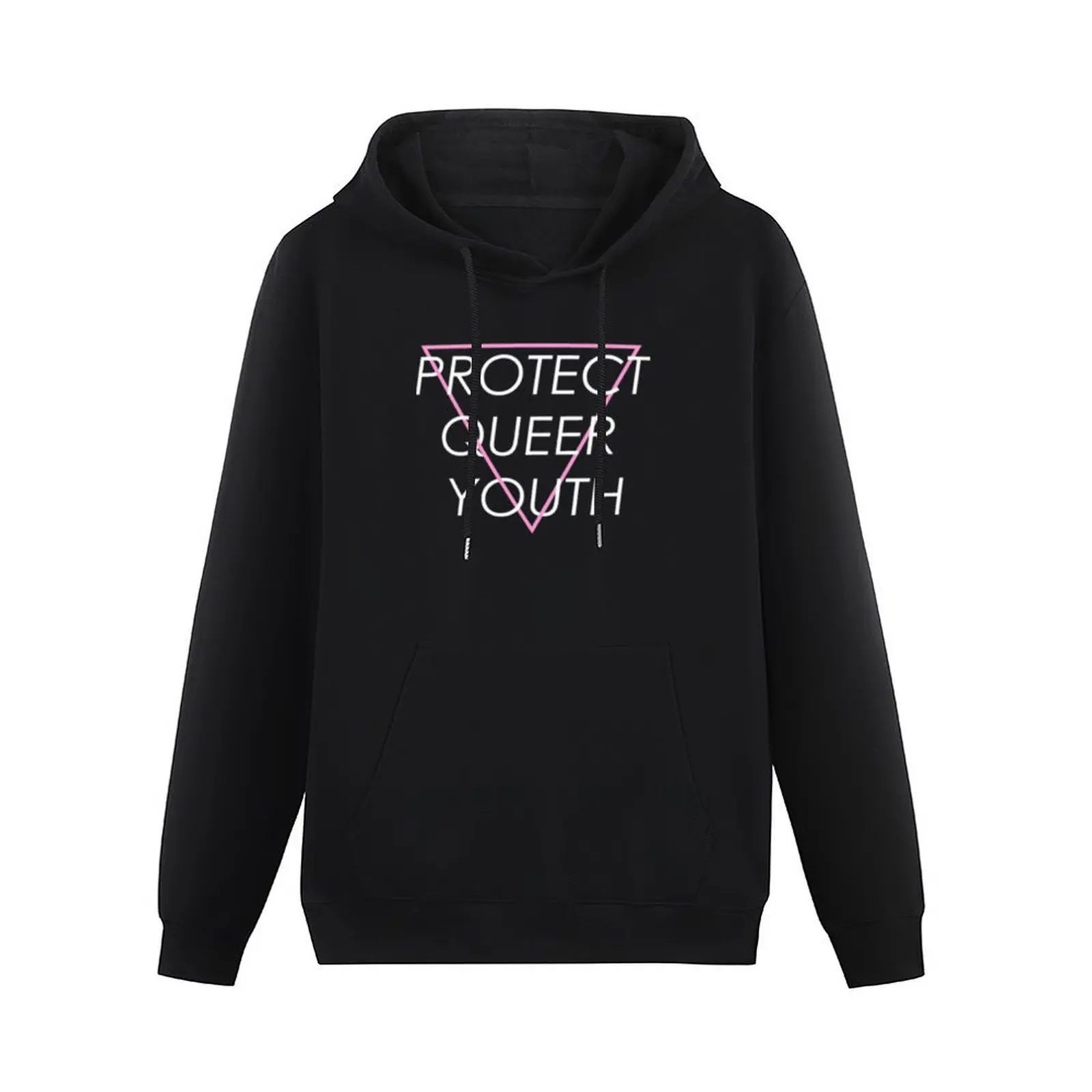 Protect Queer Youth Pink Triangle Pullover Hoodie blouse fashion men male clothes men's clothes hoodie streetwear