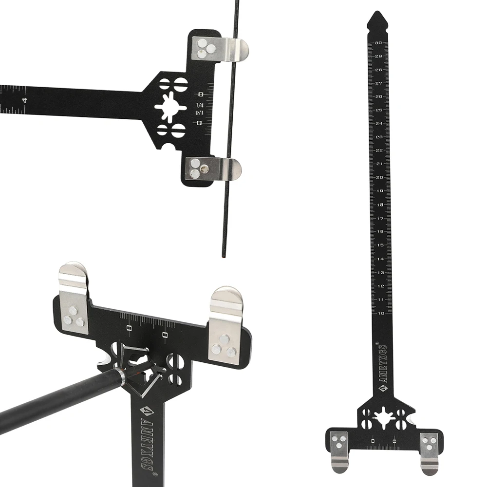 

1 шт. Т-образная линейка из сплава для измерения длины тетивы, высоты прижима и регулировки нока, для тренировок по стрельбе из лука