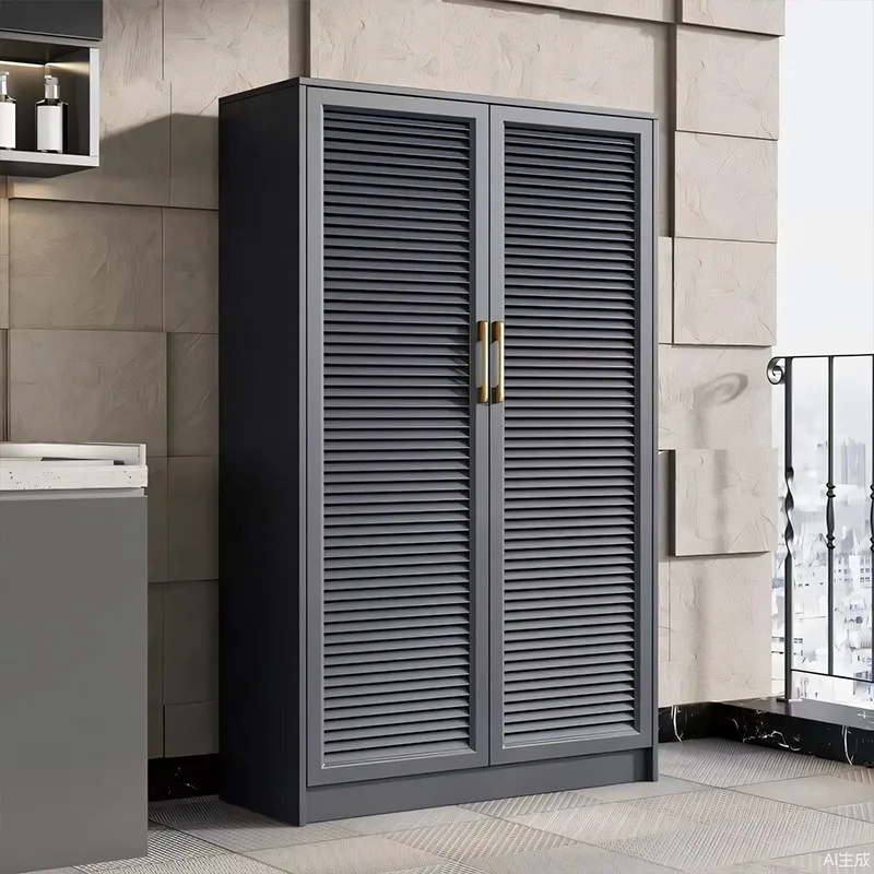 Outdoor Venetian Door Locker Waterproof Sunscreen Aluminum Alloy Large Capacity Tool Storage Cabinet Outdoor Garden Glove Cabine