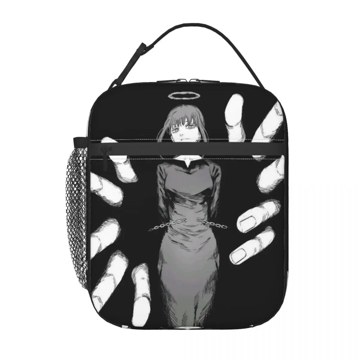 

Изолированные сумки для обедов Custom Chainsawes Man для пикников на открытом воздухе, многоразовые термосумки-холодильники для еды, бенто-боксы для женщин и мужчин