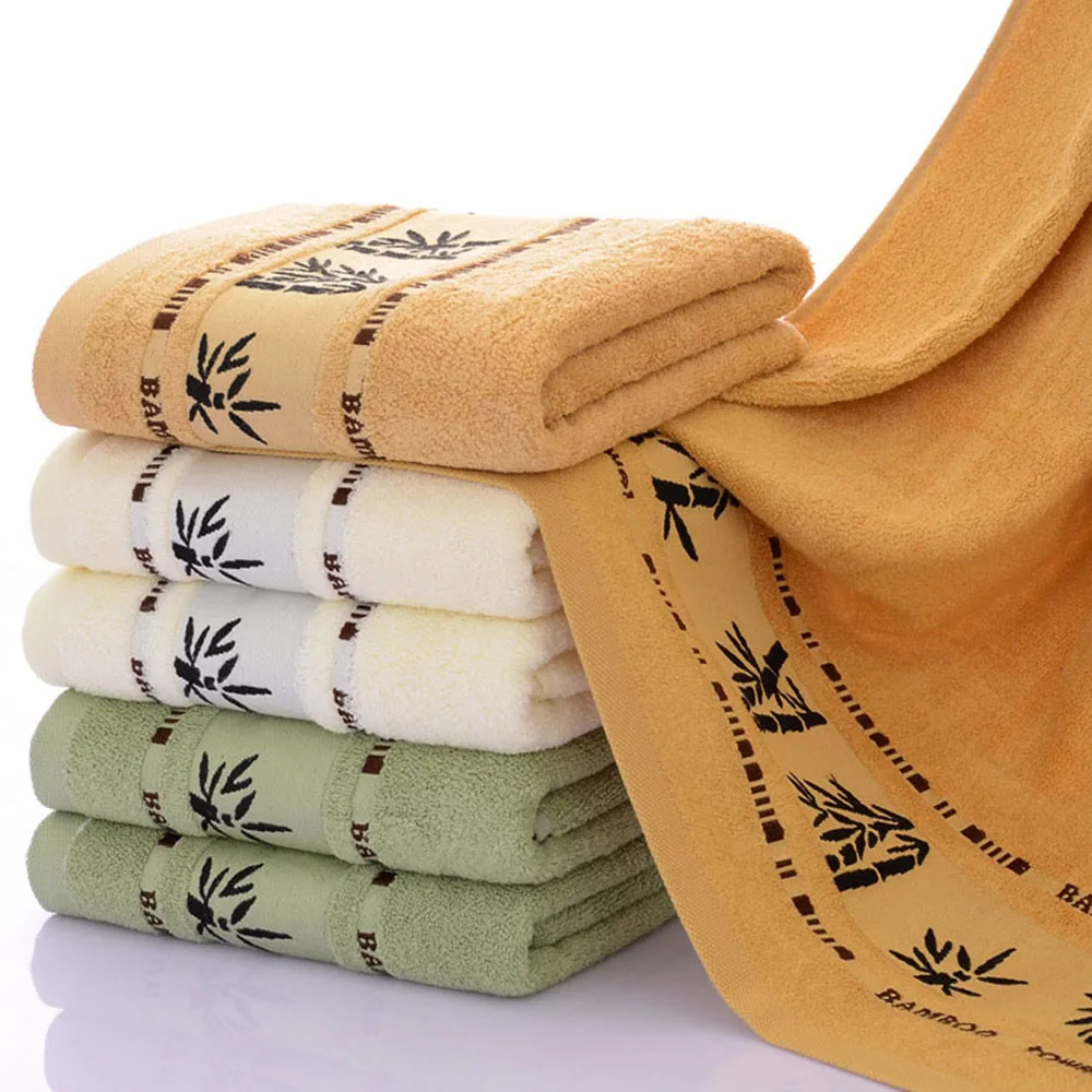 

70x140cm Healthy Bamboo Fiber Towel Household Adult Skin-friendly Bath Towel Face Towel Thick Absorbent Luxury Bathroom Towel